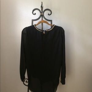 Women’s Black Sheer Shirt